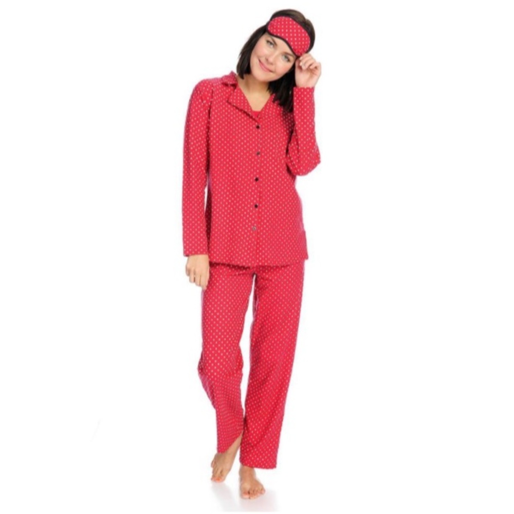 Everyday Koze by Harve Benard 4 Piece Pajama Set M Medium Pjs Eye Mask Tank